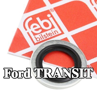 FEBI BILSTEIN حشية سدادة حوض الزيت من المطاط الصناعي, Inner Diameter: 13mm — 2000 Ford Transit