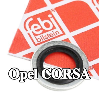 FEBI BILSTEIN حشية سدادة حوض الزيت من المطاط الصناعي, Inner Diameter: 13mm — Opel Corsa