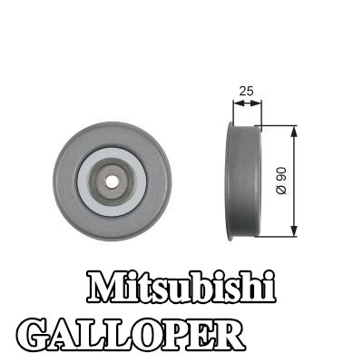 GATES بكرة الشد DriveAlign, Micro-V® UNIQUE FIT, Outer Diameter: 90mm — Mitsubishi Galloper