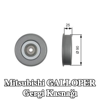 GATES Gergi kasnağı DriveAlign, Micro-V® UNIQUE FIT, Outer Diameter: 90mm — Mitsubishi Galloper