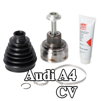 FEBI BILSTEIN طقم مفصل CV المحور الأمامي الأيسر, المحور الأمامي الأيمن, جانب العجلة, مع صمولة, مع شحم — 2016 Audi A4
