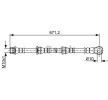 BOSCH Fren hortumu 660mm — Mitsubishi Pajero / Shogun (1)