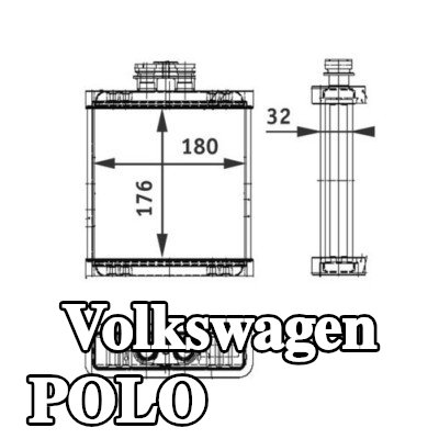 MAHLE شبكة التسخين — Volkswagen Polo
