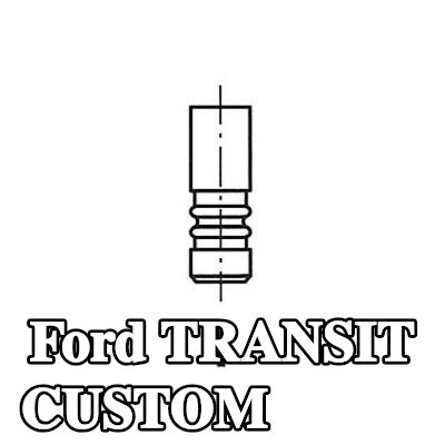 FRECCIA صمام السحب ساق الصمام المطلي بالكروم — Ford Transit Custom