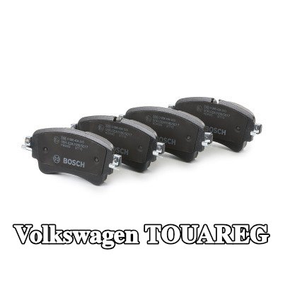 BOSCH مجموعة وسادات الفرامل 17, 3mm, مع لوحة مانعة للصرير — Volkswagen Touareg