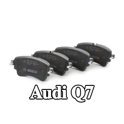 BOSCH مجموعة وسادات الفرامل 17, 3mm, مع لوحة مانعة للصرير — Audi Q7