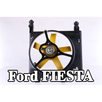 NISSENS مروحة, المبرد 280mm, مع غطاء مروحة المبرد, بدون مقاوم, بدون وحدة التحكم — 2000 Ford Fiesta