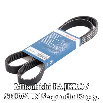 BOSCH Serpantin kayışı 1370mm, Number of ribs: 6 — Mitsubishi Pajero / Shogun