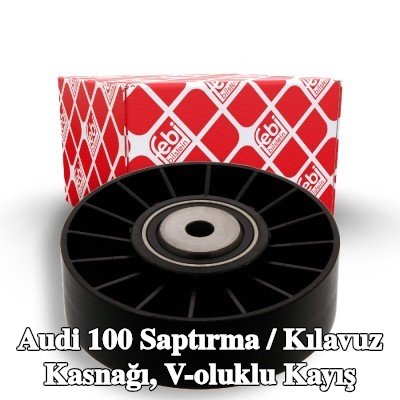 FEBI BILSTEIN Saptırma / kılavuz kasnağı, V-ribbed belt Outer Diameter: 85mm — Audi 100