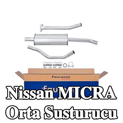 HELLA Montaj parçaları ile birlikte orta susturucu — 2002 Nissan Micra