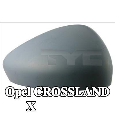 TYC غطاء مرآة الجناح — Opel Crossland X