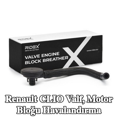 RIDEX Valf, motor bloğu havalandırma Silindir Kafası, yağ borulu — Renault Clio