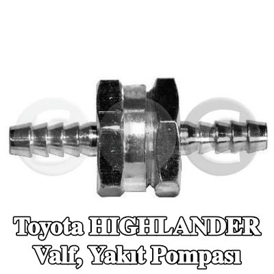 STC Valf, yakıt pompası — Toyota Highlander