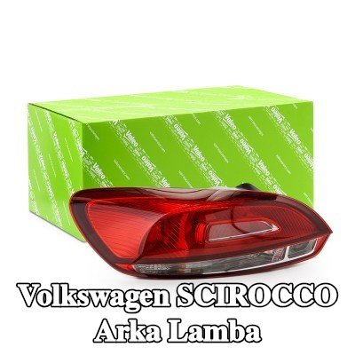 VALEO Arka lamba ORİJİNAL PARÇA, Sol, ampul tutuculu, ampullü — Volkswagen Scirocco