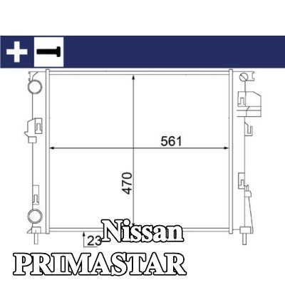 MAHLE مبرد المحرك مع برغي — 2001 Nissan Primastar