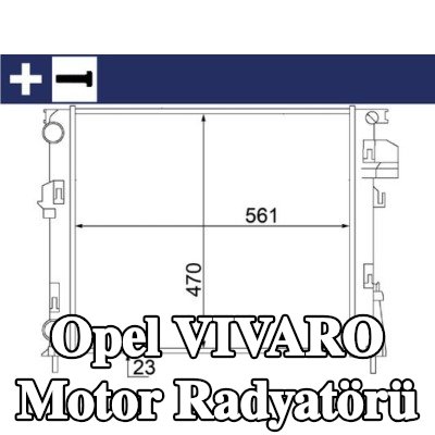 MAHLE Vidalı motor radyatörü — 2002 Opel Vivaro