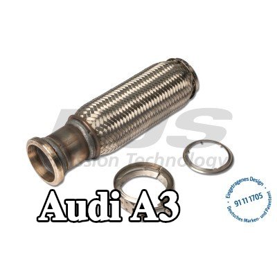 HJS أنبوب إصلاح, مدخل المحول الحفاز, مع مواد تثبيت — Audi A3