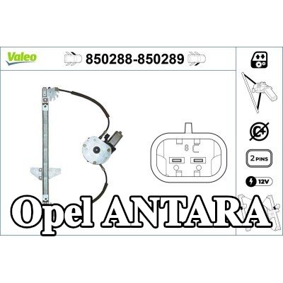 VALEO مُحرك النوافذ الأمامي الأيمن, كهربائي, مع محرك كهربائي — 2012 Opel Antara
