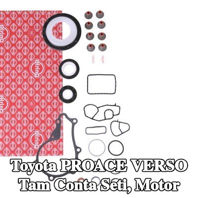 ELRING Tam Conta Seti, krank mili contalı motor, valf gövdesi contalı, silindir kafası contası olmadan, valf kapağı contası olmadan, egzoz manifoldu contası/contaları olmadan — 2016 Toyota Proace Verso