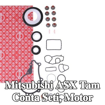 ELRING Tam Conta Seti, krank mili contalı motor, valf gövdesi contalı, silindir kafası contası olmadan, valf kapağı contası olmadan, egzoz manifoldu contası/contaları olmadan — Mitsubishi Asx