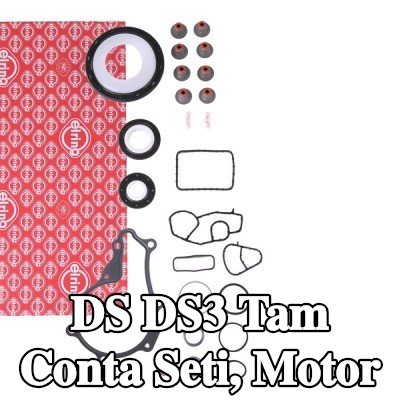 ELRING Tam Conta Seti, krank mili contalı motor, valf gövdesi contalı, silindir kafası contası olmadan, valf kapağı contası olmadan, egzoz manifoldu contası/contaları olmadan — 2016 DS Ds3