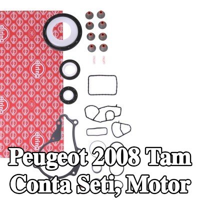 ELRING Tam Conta Seti, krank mili contalı motor, valf gövdesi contalı, silindir kafası contası olmadan, valf kapağı contası olmadan, egzoz manifoldu contası/contaları olmadan — Peugeot 2008