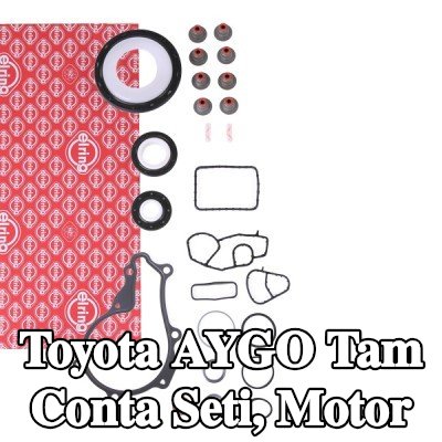 ELRING Tam Conta Seti, krank mili contalı motor, valf gövdesi contalı, silindir kafası contası olmadan, valf kapağı contası olmadan, egzoz manifoldu contası/contaları olmadan — 2005 Toyota Aygo