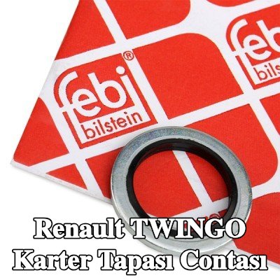FEBI BILSTEIN Karter tapası rondelası Elastomer, Inner Diameter: 17mm — Renault Twingo
