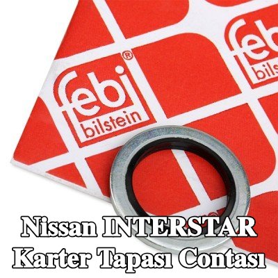 FEBI BILSTEIN Karter tapası rondelası Elastomer, Inner Diameter: 17mm — Nissan Interstar