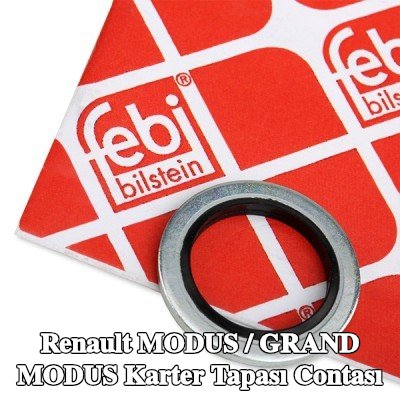 FEBI BILSTEIN Karter tapası rondelası Elastomer, Inner Diameter: 17mm — Renault Modus / Grand Modus