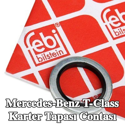 FEBI BILSTEIN Karter tapası rondelası Elastomer, Inner Diameter: 17mm — Mercedes-Benz T-Class