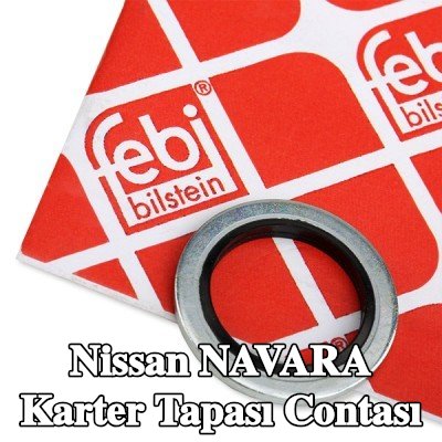 FEBI BILSTEIN Karter tapası rondelası Elastomer, Inner Diameter: 17mm — Nissan Navara