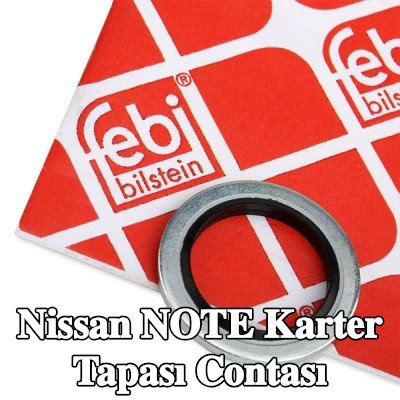 FEBI BILSTEIN Karter tapası rondelası Elastomer, Inner Diameter: 17mm — Nissan Note