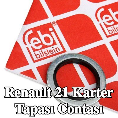 FEBI BILSTEIN Karter tapası rondelası Elastomer, Inner Diameter: 17mm — Renault 21