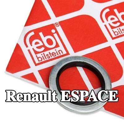 FEBI BILSTEIN حشية سدادة حوض الزيت من المطاط الصناعي, Inner Diameter: 17mm — Renault Espace