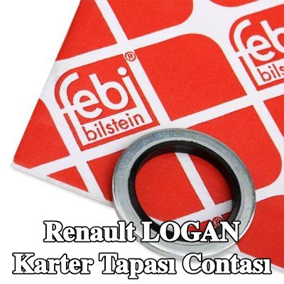 FEBI BILSTEIN Karter tapası rondelası Elastomer, Inner Diameter: 17mm — Renault Logan