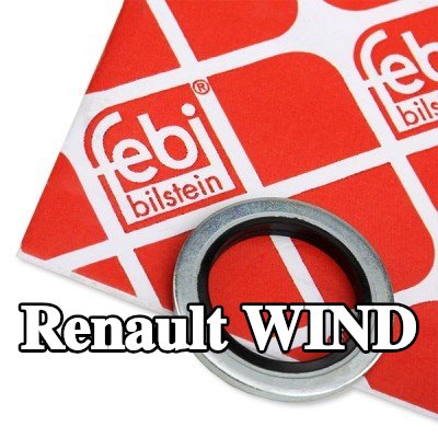 FEBI BILSTEIN حشية سدادة حوض الزيت من المطاط الصناعي, Inner Diameter: 17mm — Renault Wind