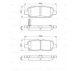 BOSCH Fren balatası seti 13, 7mm, montaj kılavuzu ile — Nissan Cube (4)