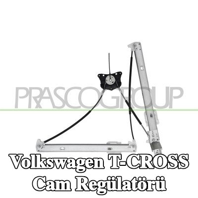 PRASCO Sol ön cam regülatörü, Elektrikli, elektrik motoru olmadan — Volkswagen T-cross