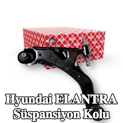 FEBI BILSTEIN Ön Aks Sol Süspansiyon Kolu, Çelik Sac, kilit somunu ile, lastik yastıklı — 2000 Hyundai Elantra