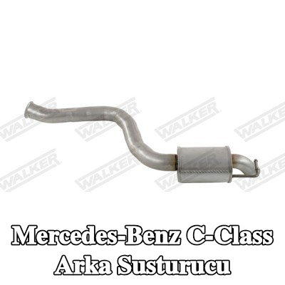 WALKER Arka susturucu 1080mm, montaj parçaları olmadan — 2016 Mercedes-Benz C-Class