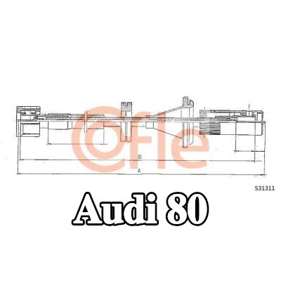 COFLE كابل عداد السرعة — Audi 80