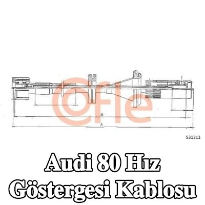 COFLE Hız göstergesi kablosu — Audi 80