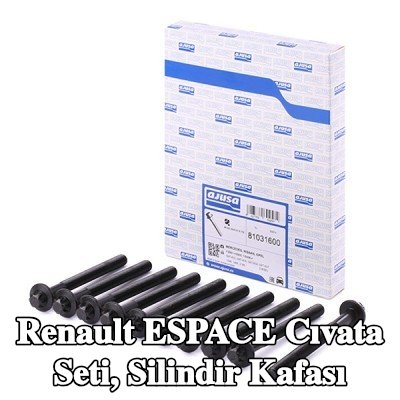 AJUSA Cıvata Kiti, silindir kafası M12, 131mm — 2016 Renault Espace