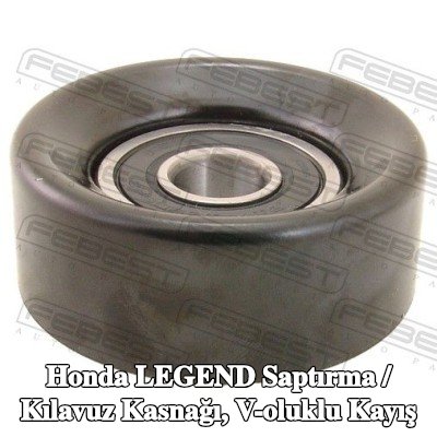 FEBEST Saptırma / kılavuz kasnağı, V-ribbed belt Outer Diameter: 76mm — Honda Legend