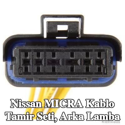 HERTH+BUSS ELPARTS Kablo Tamir Seti, arka lamba — Nissan Micra