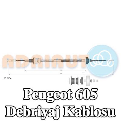 ADRIAUTO Debriyaj kablosu — Peugeot 605