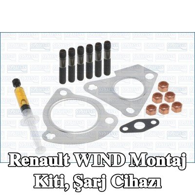 AJUSA Montaj Kiti, conta/sızdırmazlık elemanları ile şarj cihazı — Renault Wind