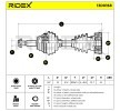 RIDEX Tahrik mili Ön Aks Sol, 527mm — SEAT Arosa (2)