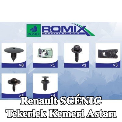 ROMIX Tekerlek kemeri kaplaması Kanat, iç — 2003 Renault Scénic